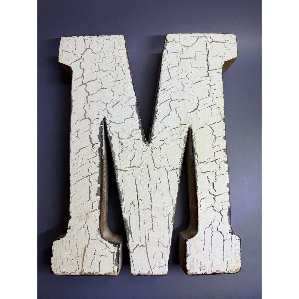 Wooden Letter M Decor